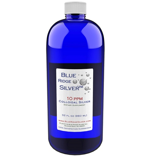 [BRSWGZQNOECBSD3P] 10 ppm 32 oz Colloidal Silver Natural Immune Support Health Supplement