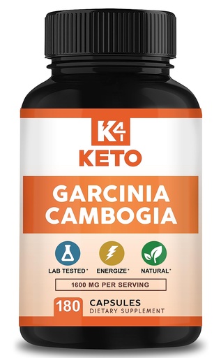 [BRSROYL6DJ6BQAD2] Garcinia Cambogia 1600 mg (180 Capsules) - Pure Natural Extract Supplement Pills - Standardized Garcinia Cambogia Alternative to Drops, Gummies, Liquid, Tea & Powder