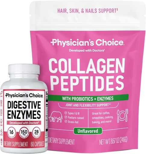 [BRSRAGAKAV6WGHYV] Paquet de Salut complet: Collage Peptides Powder + Digestive Enzymes 60 cyst per a la comoditat Digestiva, Workout Revery, & Skins, Nalos, i Implementació de la construcció