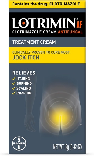 [BRSRAYYBOIHGCAL7] Lotrimin AF Jock Itch, Jock Itch, and Athlete's Foot Cream, 0.42 Ounce (Pack of 1) (Packaging May Vary)