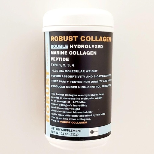 [BRSW2BLYCN7Q4H32] Robust Collagen Double Hydrolyzed Marine Collagen Peptide. Type 1, 2, 3 & 4. Extra Low Molecular Weight for Superb Bioavailability and Absorption. Kosher Certified (OU)