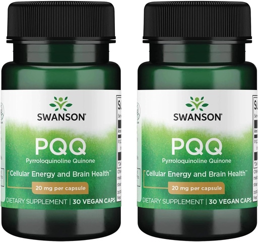 [BRSWGFD3BV4GKFDH] Swanson Pqq Pyrroloquinoline Quinone 20 mg 30 Veg Caps (2 Pack)