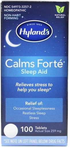 [BRSWIFQQDEIREGT6] Hyland's Calms Forte Sleep Aid - 100 Tablets