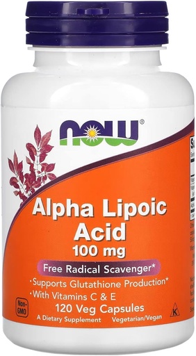 [BRSWIYQDBV5AG3LI] Now Foods Alpha Lipoic Acid 100mg 120 Vcaps