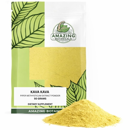 [BRSRMCYOAAHQMFD4] Premium Kava Extract - High Potency Relaxation and Stress Relief Supplement - Natural Mood Booster, Calmness and Sleep (50 Grams)