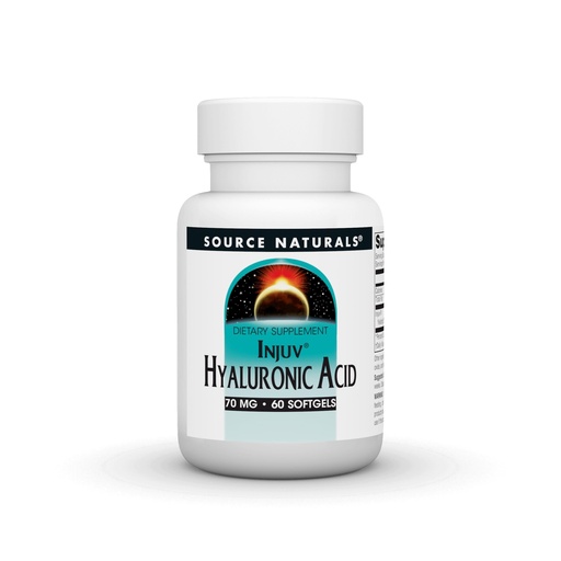 [BRSWIYQOAUAQIETO] Source Naturals Hyaluronic Acid Injuv 70mg - 60 Softgels