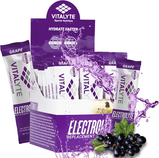 [BRSWIFQOAF4AEELK] Vitalyte Electrolytes Packets Isotonic Sports Drink ¦ Electrolytes Powder Packets Sports Nutrition Electrolyte Replacement Drinks Dehydration Relief Packets