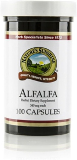 [BRSWIYALOMHA2FI3] Nature's Sunshine Alfalfa 100 Capsules (Pack of 2)