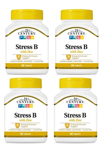 [BRSWKFD4CR7BG3TA] 21st Century Vitamin B-Complex with Zinc Tablets 6 Count (4 Pack)