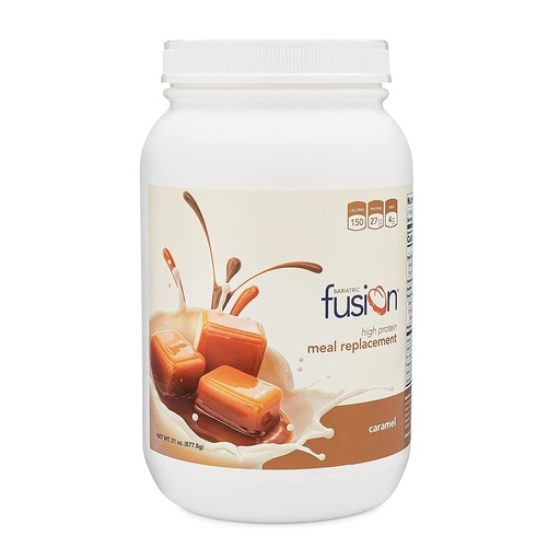 [BRSW2FQBCAHBY2DV] Bariatric Fusion Caramel Meal Replacement 27g Protein Powder, 21 Serving Tub for Bariatric Surgery Patients Including Gastric Bypass and Sleeve Gastrectomy - No Gluten, Aspartame or Sugar