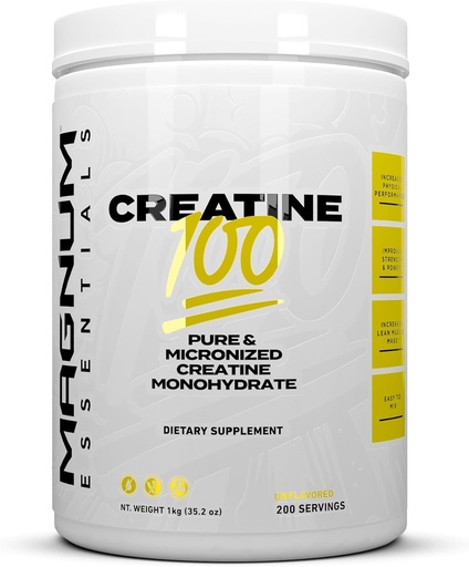 [BRSRAZQ7BUCR4YIV] Magnum Nutraceuticals Micronized Creatine 100 – 200 Servings, High-Purity & Fast-Absorbing Creatine Monohydrate for Strength, Endurance & Muscle Growth