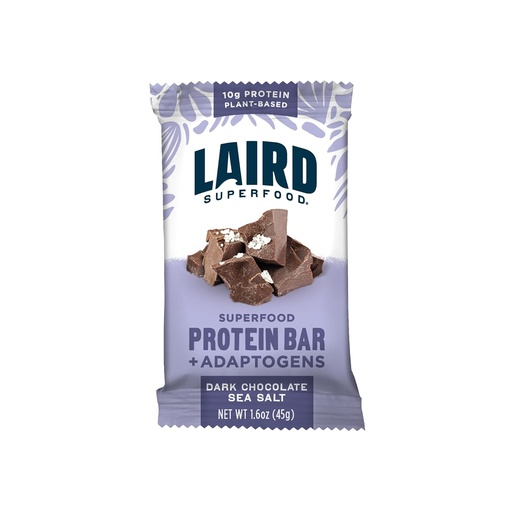 [BRSRMEIZAEDQMGT3] Laird Superfood Functional Protein Bars – Protein Bar but Better with Real Ingredients, Functional Mushrooms 10g Plant-Based Protein, 6g Fiber - Non-GMO - Dark Chocolate Sea Salt, 10 Count (Pack of 1)