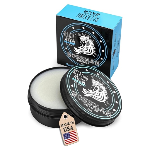 [BRSWKHDZCN6GCHI5] Bossman Relaxing Beard Balm for Men (Magic Scent) – Tames, Relaxes, Thickens & Softens for Ultimate Beard Care – Made in USA