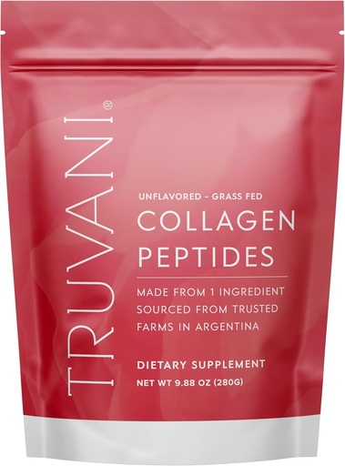[BRSRMAI3A4BW2DQ2] Truvani Hydrolyzed Collagen Peptides | Unflavored | 14 Servings | 20g Grass-Fed Collagen Protein Powder | Promotes Hair, Nail, Skin, and Joint Health | Keto | Dairy and Gluten Free | Women and Men