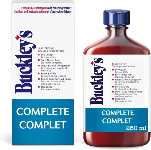 [BRSWI2QPPMBBCFY7] BUCKLEY originaalne "COMPLETE" siirup COUGH Suurele 250 ml suurusele