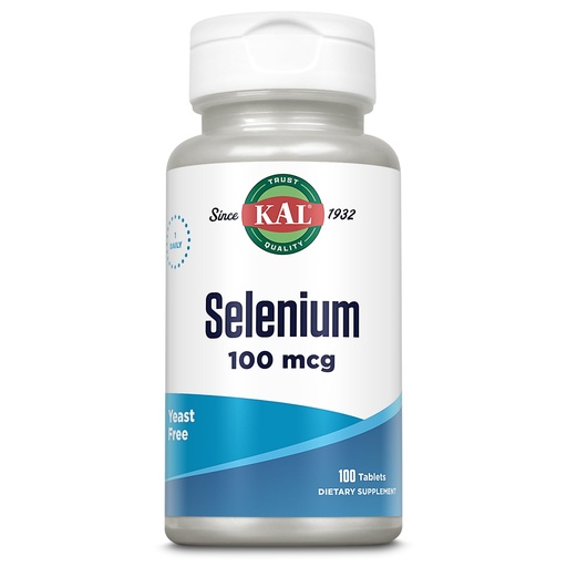 [BRSWIYT3OMAQY3D6] Kal 100 Mcg Selenium Yeast Free Tablets, 100 Count