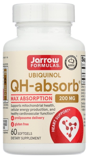 [BRSWIADYBQHQOGQV] JARROW FORMULAS Qh Absorb Ubiquinol 200 MG, 60 CT