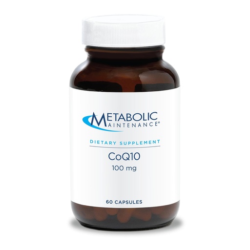 [BRSWIYQHAEPBUHTM] Metabolic Maintenance CoQ10 100mg - Co Q 10 Supplement, Coenzyme Q10 for Brain and Heart Health, Antioxidant Support Capsules for Women and Men, Vegan Friendly - 60 Capsules