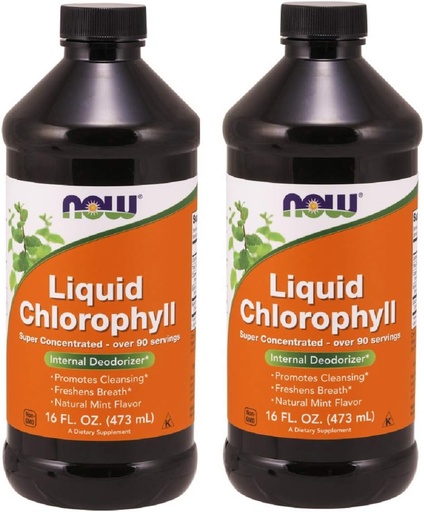 [BRSWIZTYCZ4WIFLC] Now Foods Chlorophyll & Mint, 16 OZ LIQUID (Pack of 2)