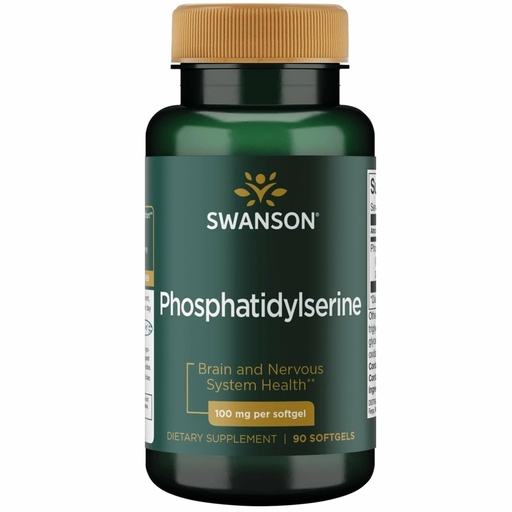 [BRSWGFDQOQMRYALU] Swanson Phosphatidylserine 100 Milligrams 90 Sgels