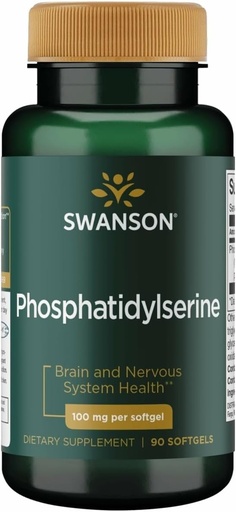 [BRSWGFDQOQMRYALU] Swanson Phosphatidylserine 100 Milligrams 90 Sgels