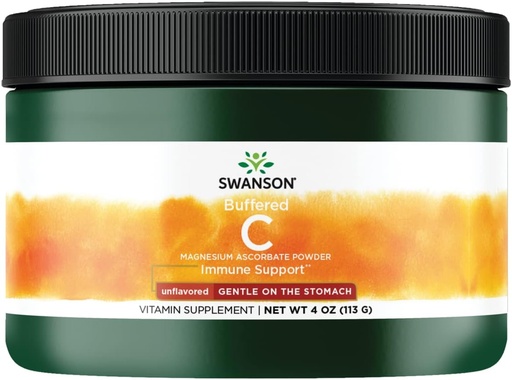 [BRSWIFINPMNBOHYV] Swanson BUFFERED C MAG ASCORBATE UNFL 4OZ 磁性聚氨酯