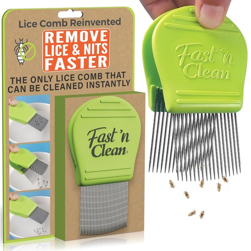 [BRSW2CA5AB7GADY7] Fast 'n Clean - Lice Comb Reinvented - The Self Cleaning Lice Comb