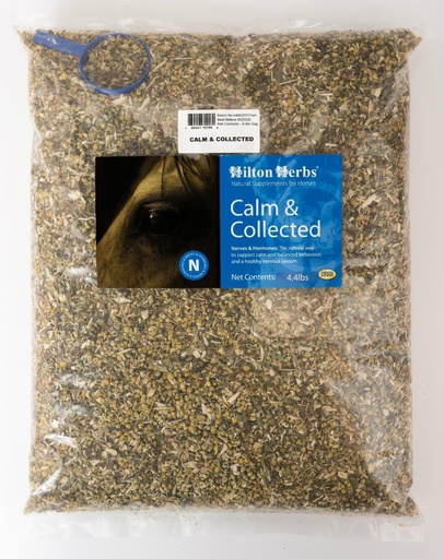 [BRSWGYY2OB4GECDX] Hilton Herbs 1 Piece Calm & Collected 4.4 lb Horse Supplement Bag