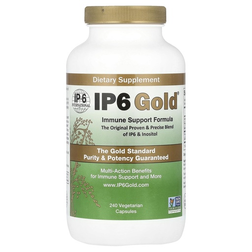 [BRSWIYYMA54BGCDU] IP6 Gold Devicare Immune Support Formula with Inositol - 240 Vegetarian Capsules - Non-GMO - Antioxidant Supplement - Made in USA