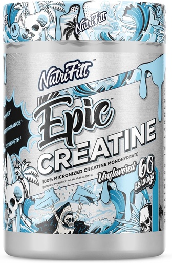 [BRSROBI3CB7WC23U] Nutrifitt CREATINE | Micronized Creatine Monohydrate | for Men and Women | 60 Servings | Muscle Growth | Cognitive Boost | UNFLAVORED