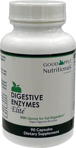 [BRSWGHATCQCAYCQ6] Digestive Enzymes Elite to Support Gallbladder & Bloating | Vegetarian, Vegan, Natural | 90 Caps