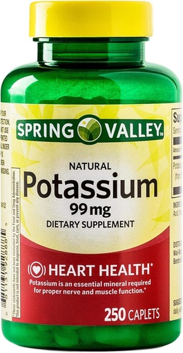 [BRSWYZIYC56ROCDG] Potassium Caplets for Heart, Nerve & Muscle Function
