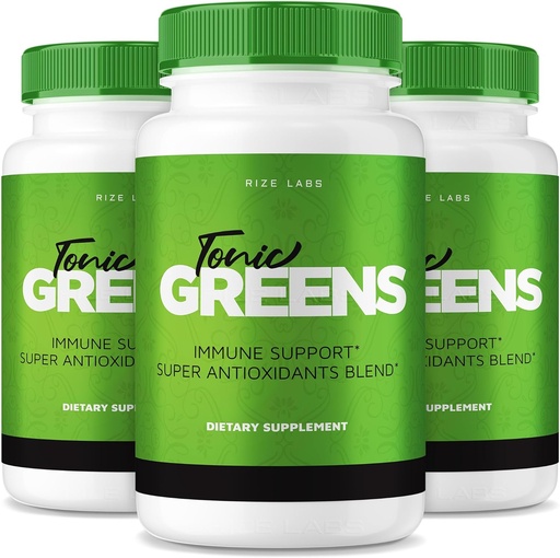 [BRSROGD5AEIQ2H37] (3 Pack) Tonic Greens Capsules, Tonic Greens Immune Support Pills Advanced Formula Supplement, TonicGreens Powder Review (180 kapslar)