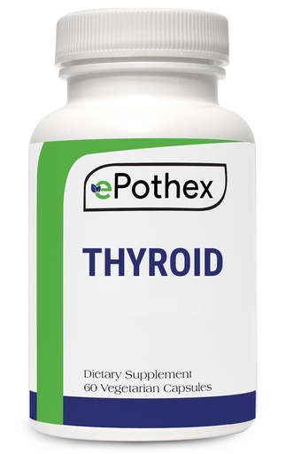 [BRSRAEI6PIPBAFI4] EPOTHEX Raw Grass-Fed Desiccated Bovine Thyroid - Thyroid and Energy Support - New Zealand Sourced, 60 Capsules