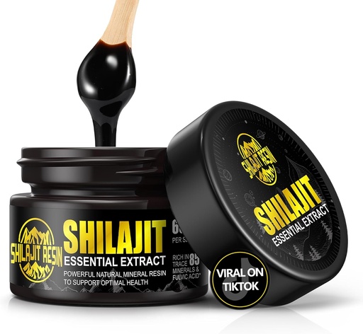 [BRSRAYIPOIPQK2DG] Boysea Organic Himalayan Shilajit Resin, 600mg Gold Grade Maximum Potency Natural Organic Shilajit Resin for Men & Women with 85+ Trace Minerals & Fulvic Acid for Focus & Energy, Immunity - 1.7 Ounce