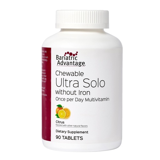 [BRSW2AI2PJYBSC3P] Bariatric Advantage - Chewable Ultra Solo Without Iron - Citrus - 90 Tablets - (Pack of 1)