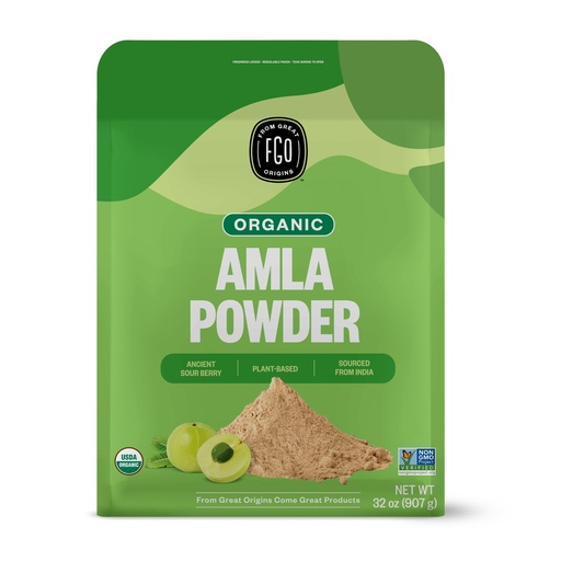 [BRSWGAQ3B4NAOFDF] FGO Organic Amla Powder, 2 Pound / 32oz, USDA Organic Indian Gooseberry (Amalaki), Non-GMO, Natural Vitamin C - 100% Raw and Natural (Pack of 1)