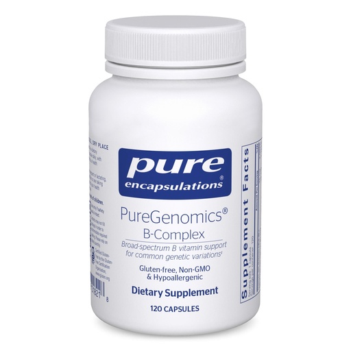 [BRSWGYYBOF6RO23U] Pure Encapsulations PureGenomics B-Complex - Broad Spectrum B Vitamin Support for Genetic Expression, Cellular Function, Hormone Production & Energy Metabolism* - with Vitamin B12 & B6-120 Capsules