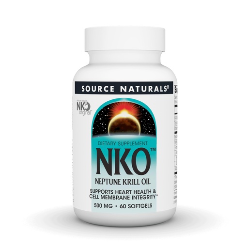 [BRSWIYQOAUBR62LY] Source Naturals NKO Neptune Krill Oil, Supports Heart Health & Cell Membrane Integrity* 500 Mg - 60 Softgels