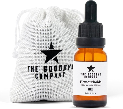 [BRSWGGDYCUMWG3I3] The Goodbye Company Organic Hemorrhoid Relief Serum - Natural Witch Hazel Treatment for Pain, Itch & Swelling - Internal External Soothing Formula - Vegan, USA Made, 15mL