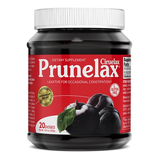 [BRSWIYYNDEMBQYL4] Prunelax/ Ciruelax Regular Strength Laxative Jam - Gluten-Free Natural-Ingredient Laxative for Occasional Constipation - 10.6 Oz