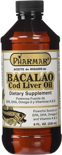 [BRSWIEY4OAAACADY] Pharmark Aceite De Higado De Bacalao Bacala óleo de fígado (8 Ounce)