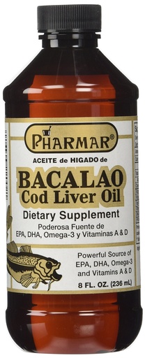[BRSWIEY4OAAACADY] Pharmark Aceite De Higado De Bacalao Cod Liver Oil (8 Ounce)