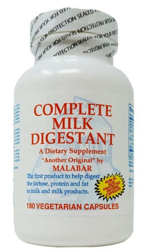 [BRSWIYQZBQPBMFLA] Malabar Complete Milk Digestant, 180 Count