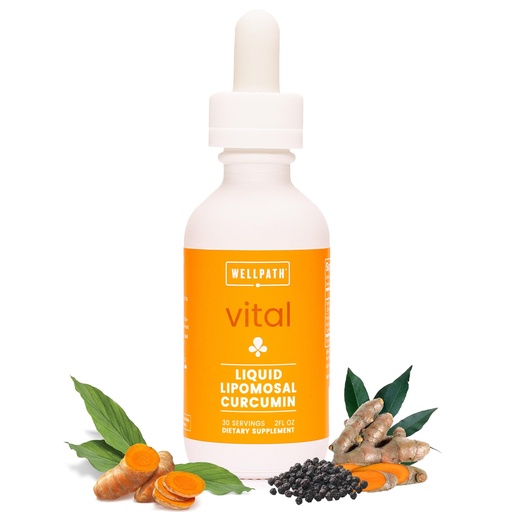 [BRSROZA3AADWOGTD] WellPath Liposomal Curcumin Supplement | Liquid Turmeric Drops with Black Pepper Extract | Enhanced Absorption | Non-GMO, Vegan, 2 oz