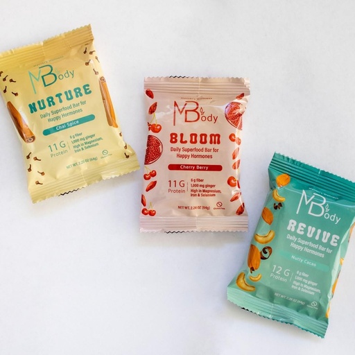[BRSRAFD2OV7QMD3J] Happy Hormone Bars l Protein Cycle Syncing Bars with Organic Ginger l Promotes Hormone Balance l Supports Fertility, Egg Quality, PMS & Sperm Health (28 pack, Cycle Sync Stack (5 chai spice, 9 cherry berry, 14 nutty cacao))
