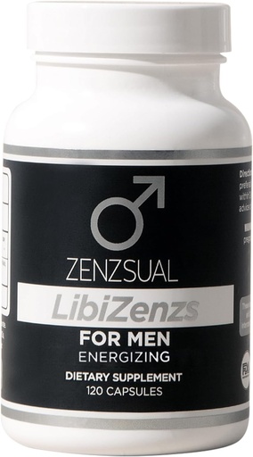 [BRSW2YIHBZ4G2HQY] ZENZSUAL LibiZenzs Men - 与Ginseng, Maca Root, Ashwagandha - 增加睾丸酮水平 - Gluten Free (120 Capsules) 的自然饮食补充组合