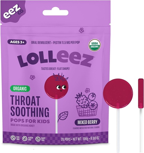 [BRSRAGL5AAJRA3TF] Lollez Organic Lolipps for August Sorecury, mimeed Berry for A Surit A Surez A Surit ขณะ Tassing Great, ผสม Berry Flavor, 28 เคานต์