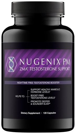 [BRSWIGAZAUAWIF3K] Nugenix PM ZMA - Nighttime Free Testosterone Booster and Sleep Support, 120 Count
