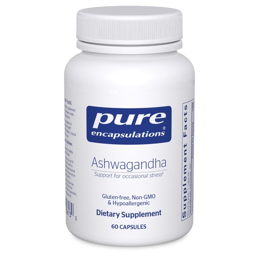 [BRSWIZ3RBMIWYDTA] Pure Encapsulations Ashwagandha - 500 mg Ashwagandha Extract - Metabolism & Stress Support - Immune Support - GMO Free & Vegan - 60 Capsules